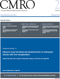 Cover image for Current Medical Research and Opinion, Volume 35, Issue 2, 2019
