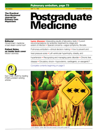 Cover image for Postgraduate Medicine, Volume 91, Issue 7, 1992