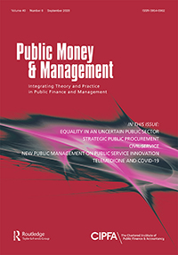 Cover image for Public Money & Management, Volume 40, Issue 6, 2020