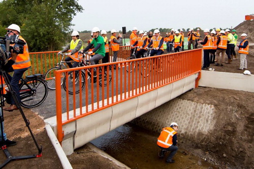 Figure 20. Completed bridge at the opening (photo: Kuppens fotografie).