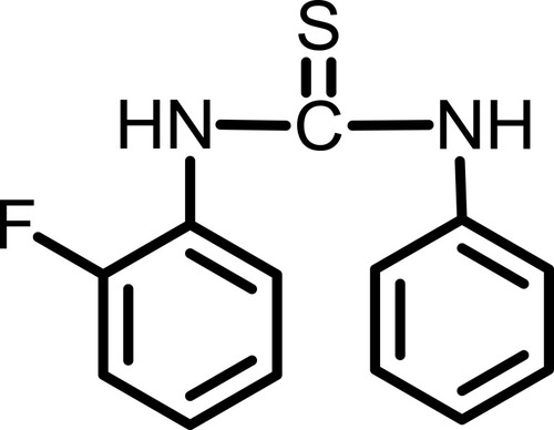 Figure 6 1-(2-fluorophenyl)-3-phenylthiourea (Compound V).