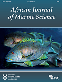 Cover image for African Journal of Marine Science, Volume 38, Issue 1, 2016
