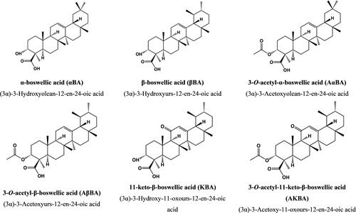 Figure 2. Chemical structures and IUPAC names of six BAs.[Citation20]