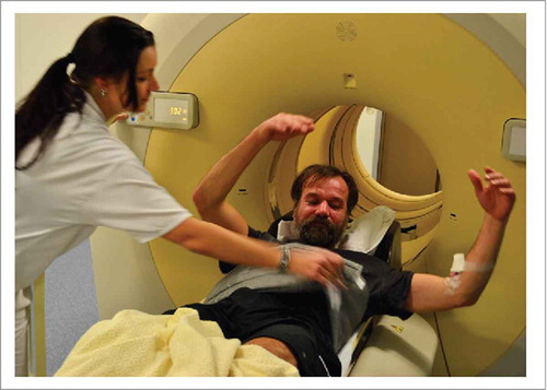 Figure 1. The Iceman Wim Hof released after the PET/CT scan for the measurement of brown adipose tissue activity.