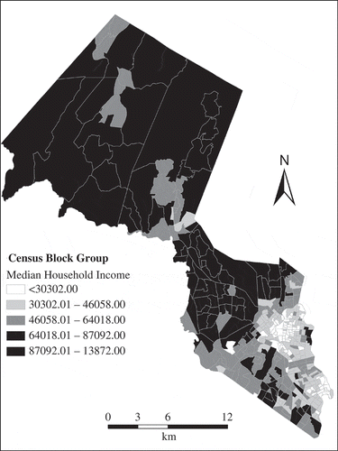 Figure 4. Wealth distribution in Passaic County.