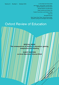 Cover image for Oxford Review of Education, Volume 44, Issue 5, 2018