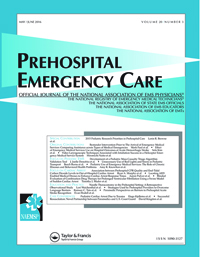 Cover image for Prehospital Emergency Care, Volume 20, Issue 3, 2016
