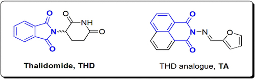 Figure 1 Chemical structures of THD and TA.