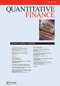 Cover image for Quantitative Finance, Volume 20, Issue 3, 2020
