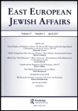 Cover image for East European Jewish Affairs, Volume 40, Issue 3, 2010