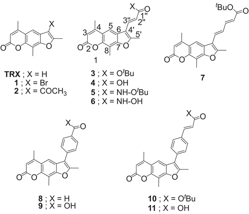 Figure 1.  Structures of compounds encountered in the present work.