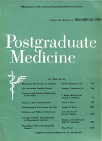 Cover image for Postgraduate Medicine, Volume 26, Issue 6, 1959