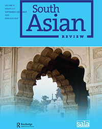 Cover image for South Asian Review, Volume 41, Issue 3-4, 2020