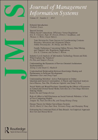 Cover image for Journal of Management Information Systems, Volume 21, Issue 1, 2004