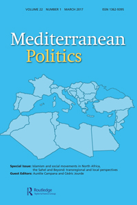 Cover image for Mediterranean Politics, Volume 22, Issue 1, 2017