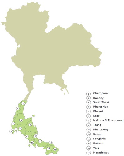 Figure 1. Thai rubber plantation and production