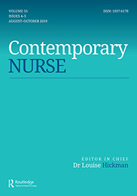 Cover image for Contemporary Nurse, Volume 55, Issue 4-5, 2019