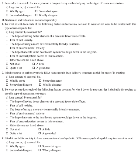 Figure S1 Survey questionnaire.