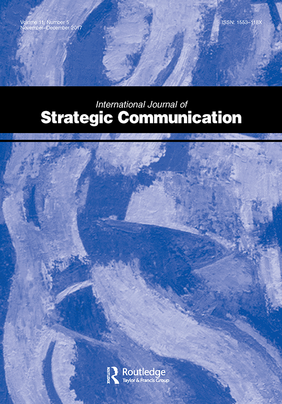 Cover image for International Journal of Strategic Communication, Volume 11, Issue 5, 2017