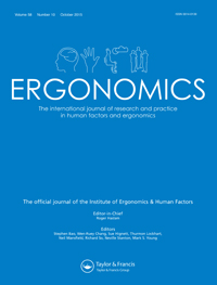 Cover image for Ergonomics, Volume 58, Issue 10, 2015