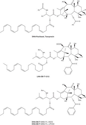 Figure 2. The structures of PUFAs–drug conjugates.