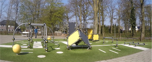 Figure 2. Picture of the Parkour Playground at the schoolyard.
