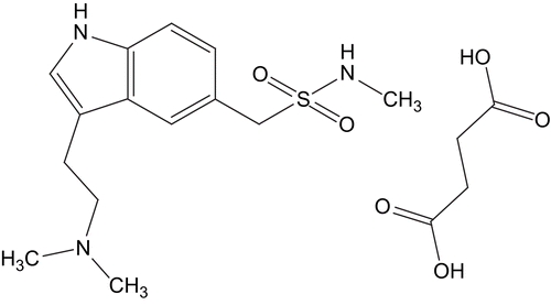 Figure 1.  Chemical structure of sumatriptan succinate.