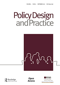 Cover image for Policy Design and Practice, Volume 5, Issue 3, 2022