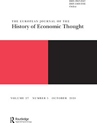 Cover image for The European Journal of the History of Economic Thought, Volume 27, Issue 5, 2020