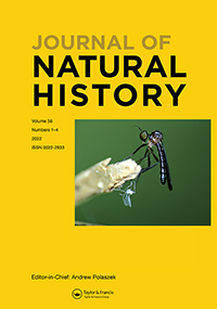 Cover image for Journal of Natural History, Volume 56, Issue 1-4, 2022