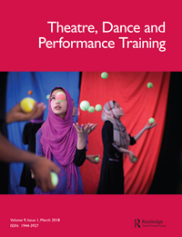 Cover image for Theatre, Dance and Performance Training, Volume 9, Issue 1, 2018