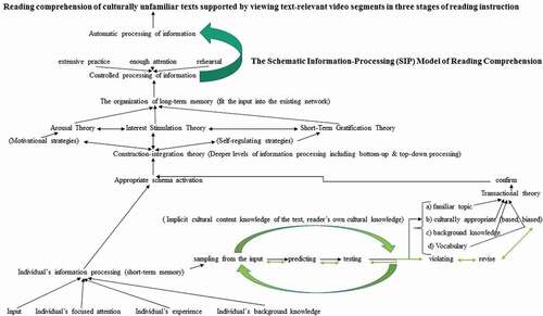 Figure 4. The schematic information-processing (SIP) model of reading comprehension