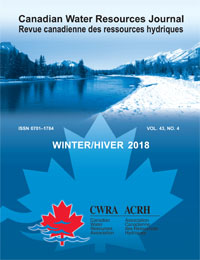 Cover image for Canadian Water Resources Journal / Revue canadienne des ressources hydriques, Volume 43, Issue 4, 2018