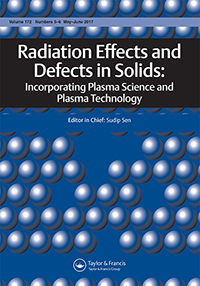 Cover image for Radiation Effects and Defects in Solids, Volume 172, Issue 5-6, 2017
