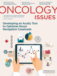 Cover image for Oncology Issues, Volume 33, Issue 2, 2018