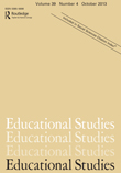 Cover image for Educational Studies, Volume 39, Issue 4, 2013