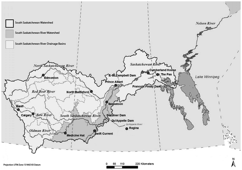 Figure 1. The South Saskatchewan Watershed.