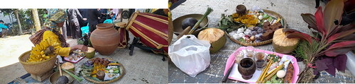 Picture 4. Offerings in mikul lodong ritual.Source: Primary data collected by authors.