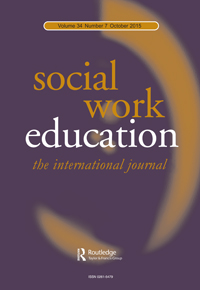Cover image for Social Work Education, Volume 34, Issue 7, 2015