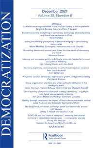 Cover image for Democratization, Volume 28, Issue 8, 2021