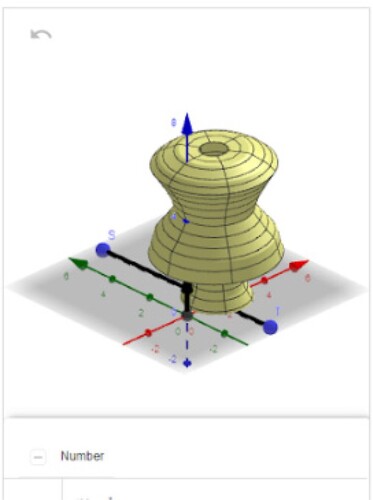 Figure 19. The ‘Meshkah’ modelling in GeoGebra by Teacher 4.