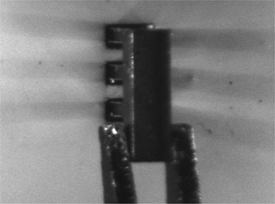 Figure 21 Final state in the second microassembly experiment.