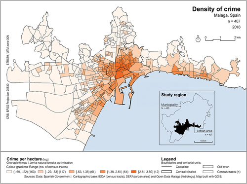 Figure 1. Crime density.