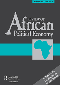 Cover image for Review of African Political Economy, Volume 46, Issue 160, 2019