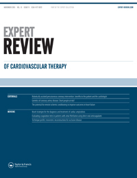 Cover image for Expert Review of Cardiovascular Therapy, Volume 13, Issue 11, 2015