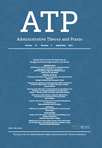 Cover image for Administrative Theory & Praxis, Volume 41, Issue 3, 2019