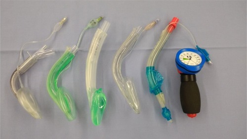 Figure 2 Supraglottic airway devices in this study.