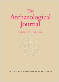 Cover image for Archaeological Journal, Volume 168, Issue sup1, 2011
