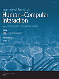 Cover image for International Journal of Human–Computer Interaction, Volume 34, Issue 11, 2018
