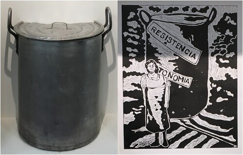 Figure 4. Pot in Women’s House, Organización Femenina Popular, Barrancabermeja, 2022.